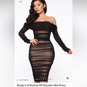 Ready in a Ruched fashion nova midi
